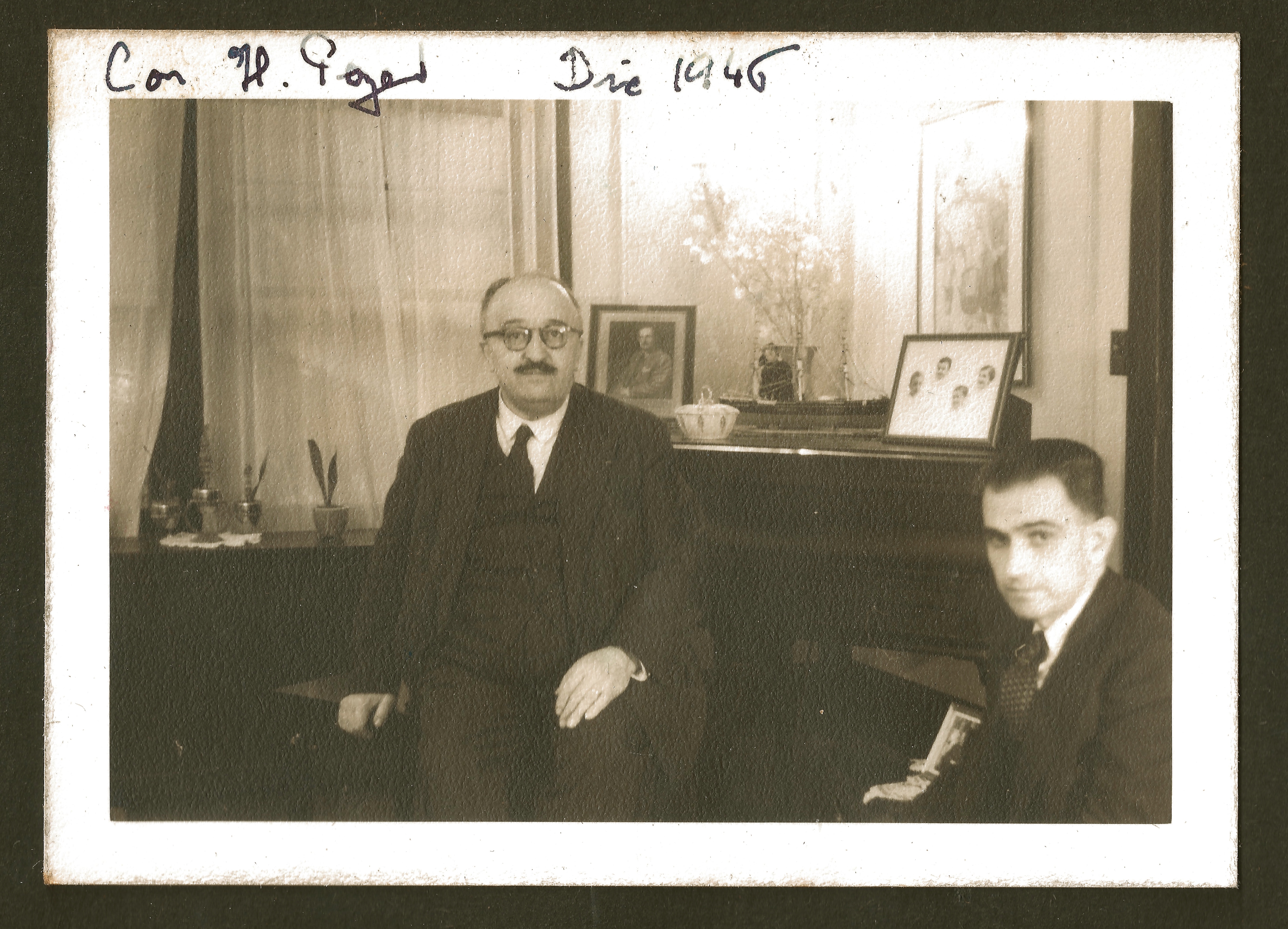 Mr. Ynchausti with French Senator Ernest A. Pezet