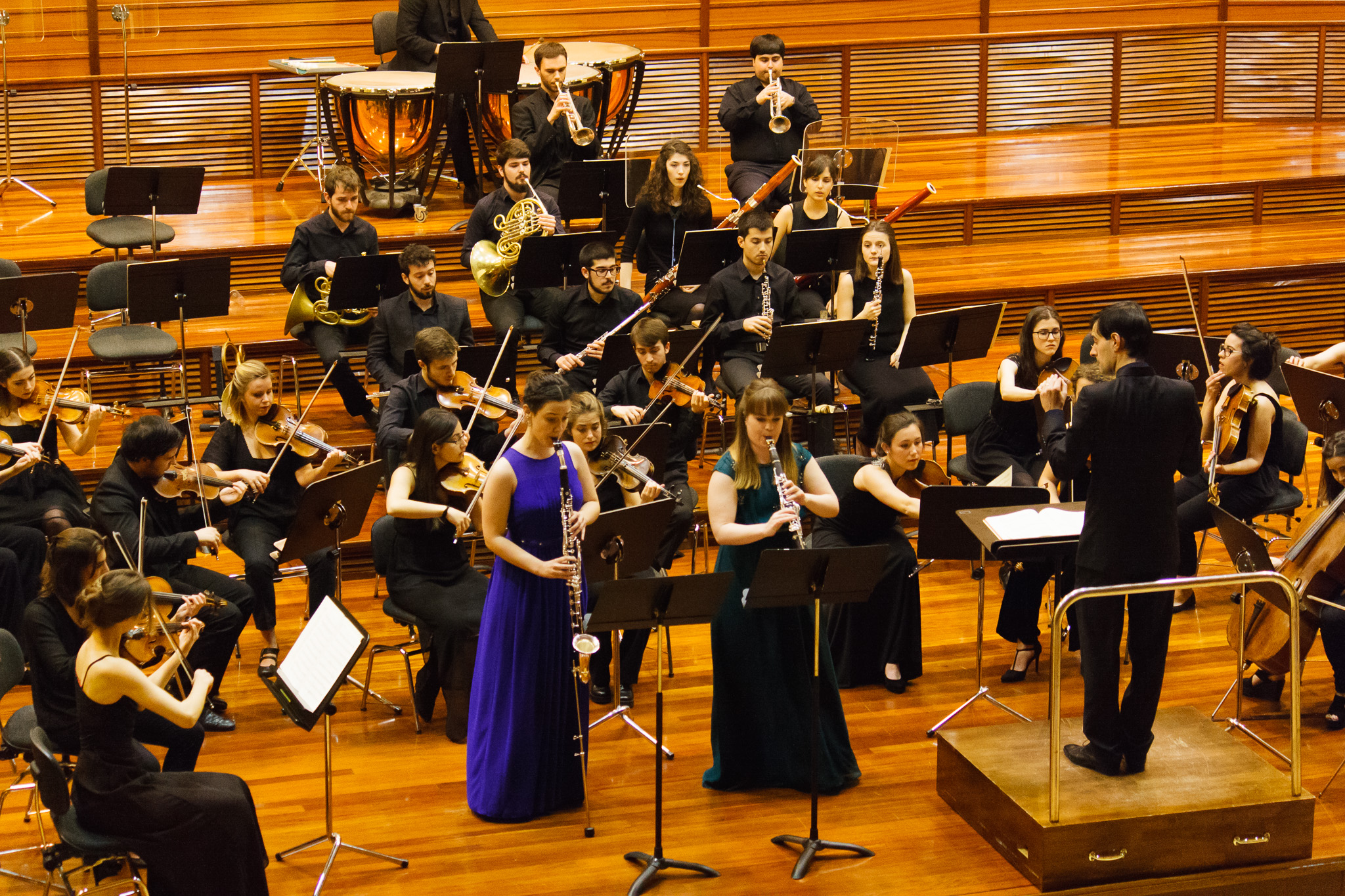 The Musikene Symphony Orchestra at a performance